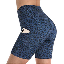 Load image into Gallery viewer, Animal Print Shorts with Pocket -Blue
